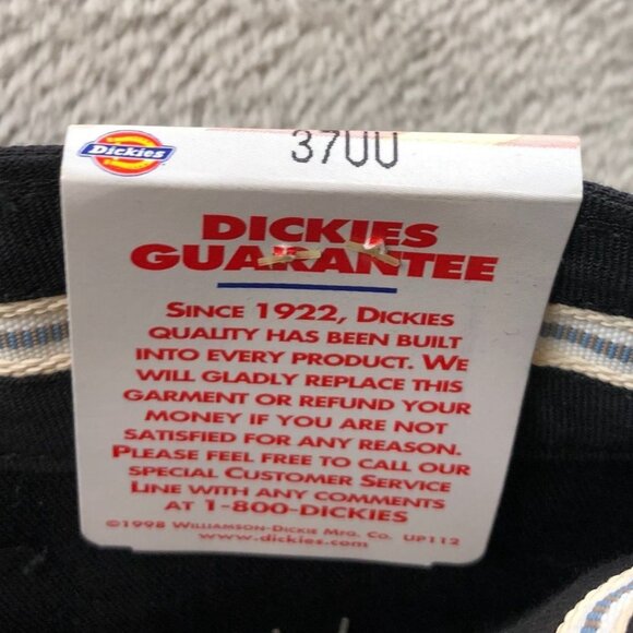 NWT Dickies Mens Work Pants Size 37UU Slim Straight Leg Black Workwear Classic - Picture 12 of 14